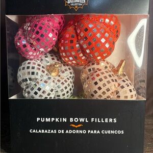 Pumpkin Bowl Fillers - Pink, Orange, Silver